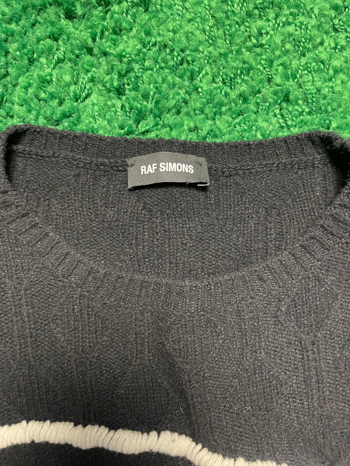 RAF Simons Smiley Face Knit Sweater