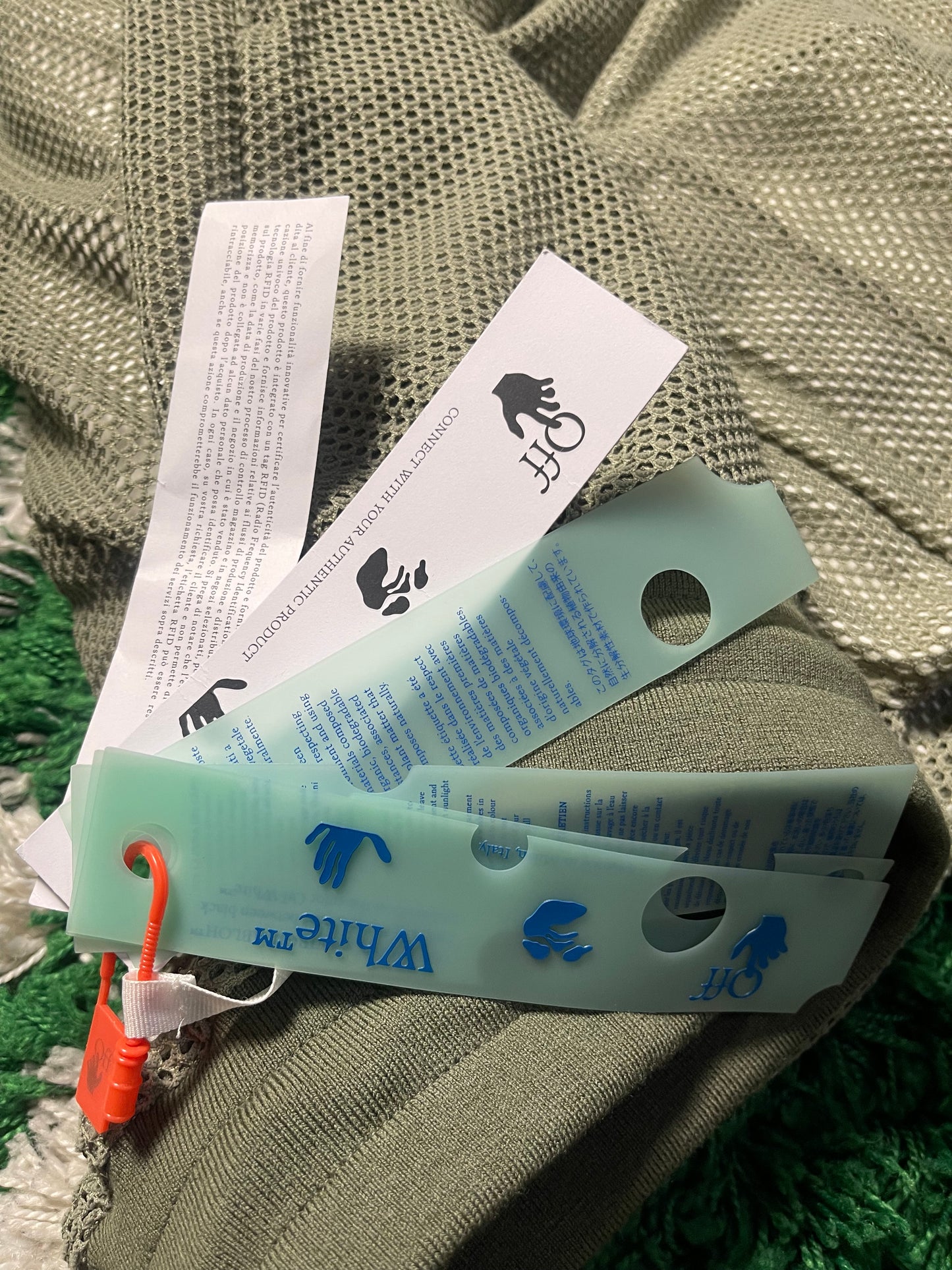 Off White Net Cargo Pants