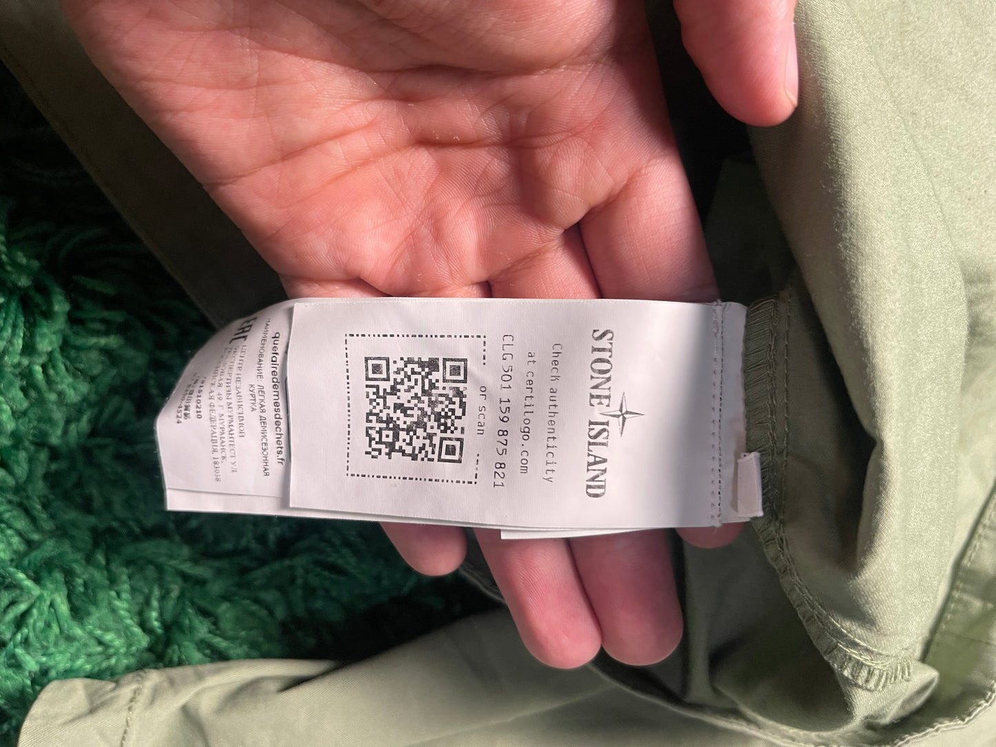 Stone Island Zip up Shirt
