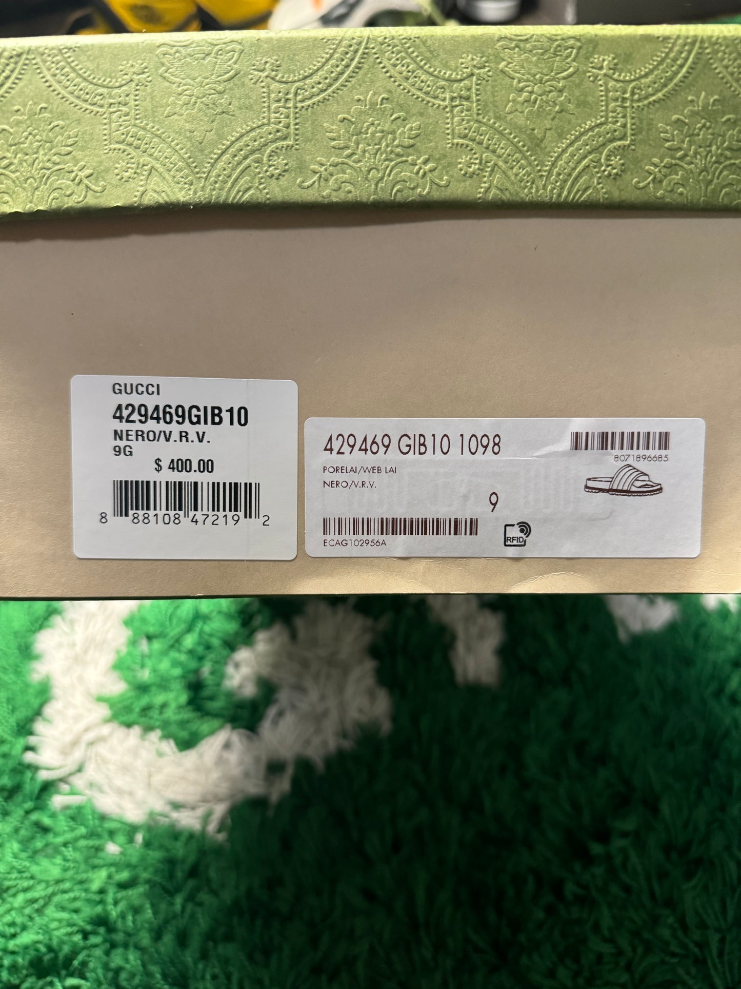 Sandalias de goma Gucci