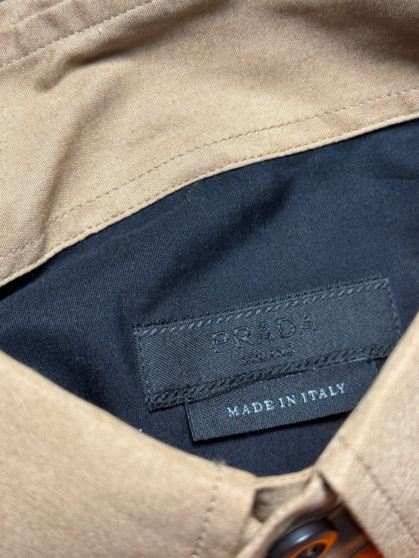 Prada Colorblock Button Up Shirt