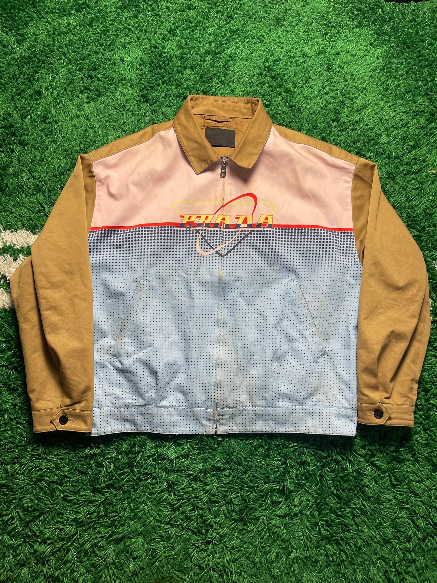 Prada Futuristic Logo Harrington Jacket