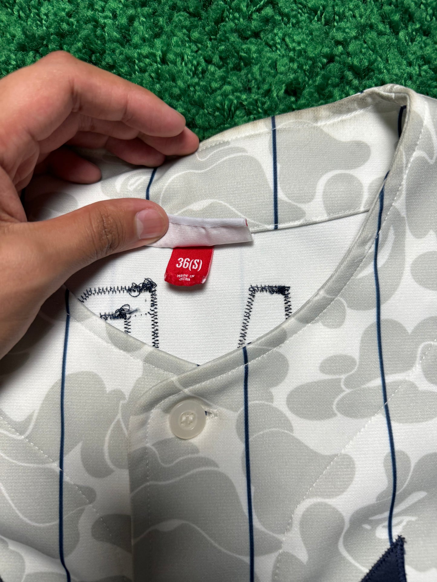 Bape Mitchell & Ness Short Sleeve Baseball Jersey